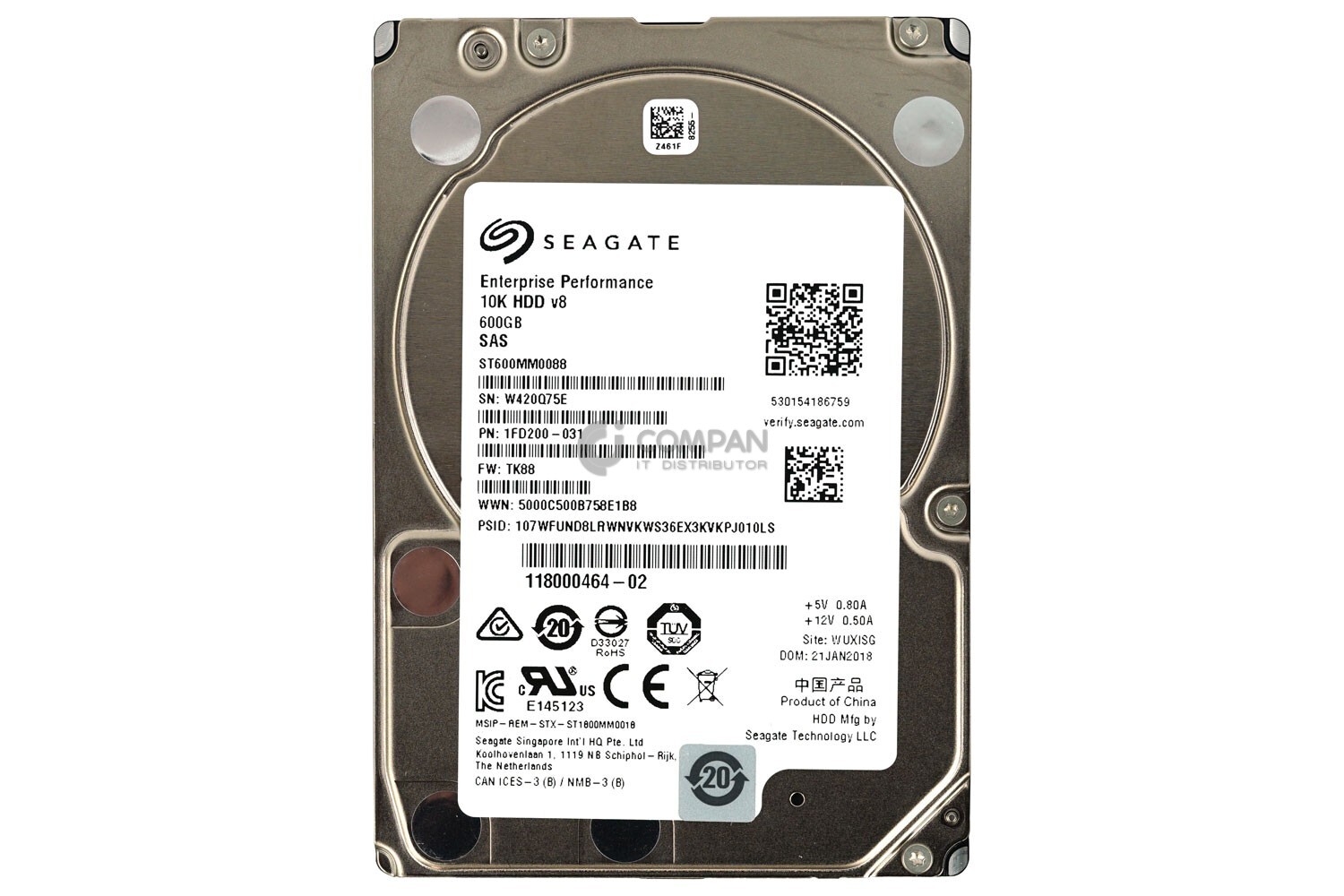 ST600MM0088 SEAGATE HDD 600GB / 10K / SAS 12G / 2.5" SFF | eBay
