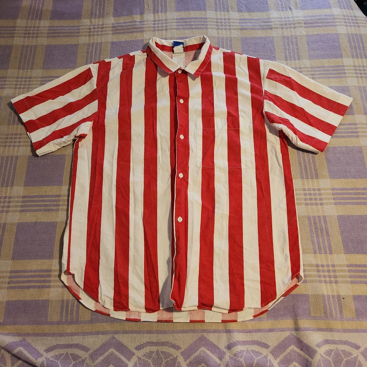 Vintage 80s 90s Ocean Pacific OP Striped Button Up Print Sun