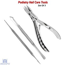 Podiatry Toe Nail Cutter Clipper Ingrown Toe Nail Lifter Clean Pedicure Tools CE