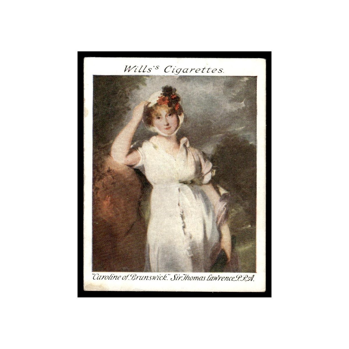 Caroline of Brunswick 1927 Wills Cigarettes British School of Painting #9 VG