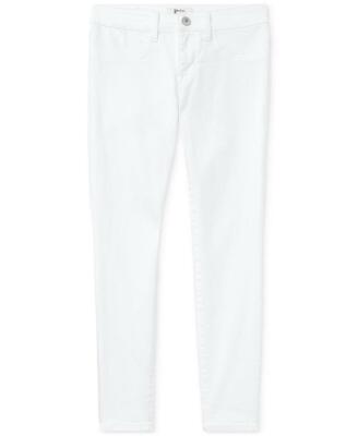 NWT Polo Ralph Lauren Big Girls White Aubrie Denim Leggings 10 pjl0221