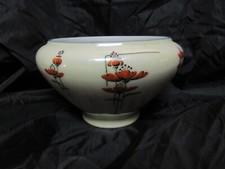 1920's Royal Rochester Porcelain Fiji Red/Orange Poppy Flower Centerpiece bowl