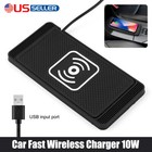Wireless Car Phone Charger Fast Charging Pad Mat For iPhone Samsung Universal