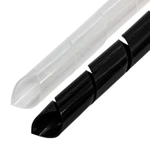 5m Spiralband 15mm (12-75mm) Kabelschlauch Flexibel Schlauch Schutz