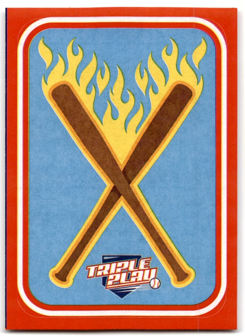 2012 Panini Triple Play Stickers Flaming Bats #2