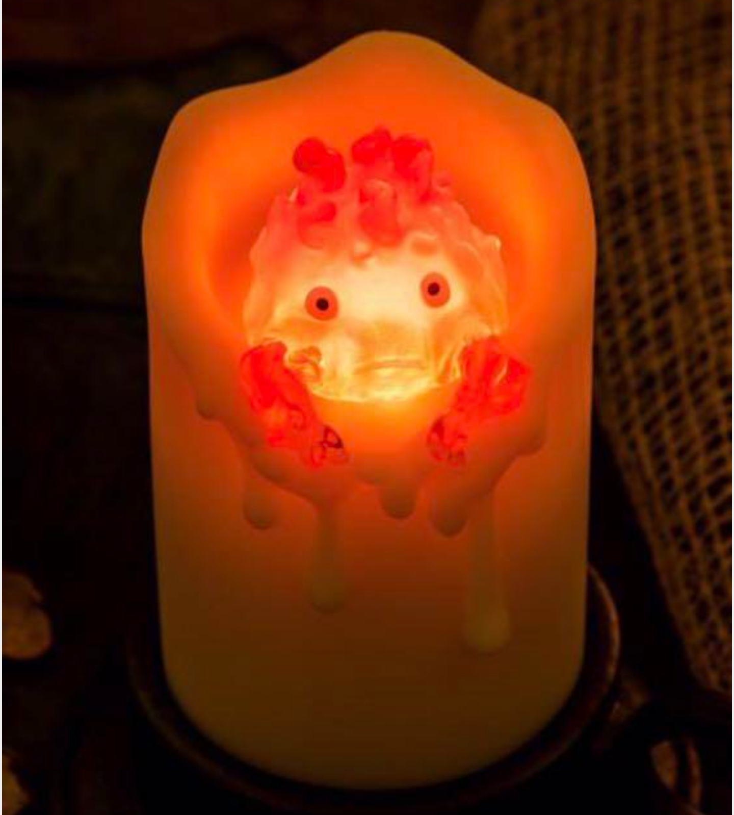 Howl's Moving Castle Calcifer's Flame Swaying Candlelight Studio Ghibli