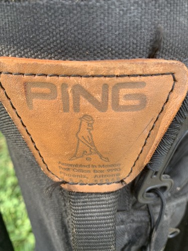 Ping Karsten golf bag Stand bag 4-way divider Black With RAIN COVER - Picture 6 of 10