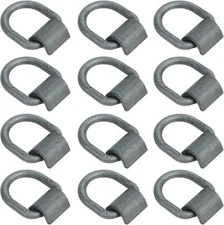 12 Packs 1/2" Heavy Duty Weld-On Forged Mounting D Ring 12000 Lbs, WLL 4000 Lbs