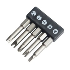 13-teiliges Schraubendreher-Bit-Set - Kreuz, Schlitz, Y, U, Dreieck, 50 Mm, CR-V Stahl
