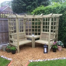 Clementine Wooden Garden Corner Arbour