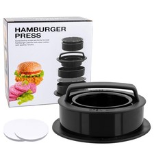 Zhushishunyi 3 in 1 Pressa per Hamburger Attrezzo Stampo per Hamburger