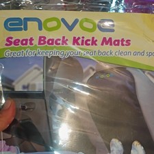 Car Backseat Organizer 2-Pack Kids Seat Back Protector Kick Mats