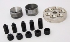 Big Self Centering Coin Ring Hole Punch Set, No Spacers With Reducing Plate