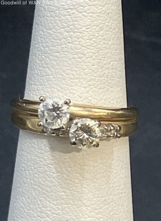 14K Yellow Gold Diamond Ring 4.12g