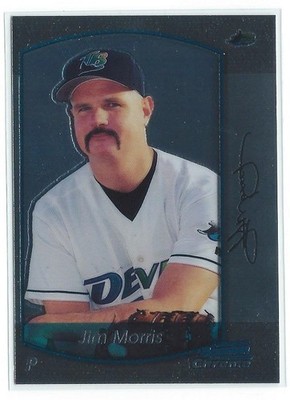 2000 Bowman Chrome #164 Jim Morris (Disney movie ''The Rookie'') Baseball Card