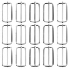  20PCS Slide Belt Connection Roller Buckles Bag Strap Adjustable Metal Pin