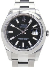 Orologio usato da uomo ROLEX Datejust 2 116300 misura cassa nera 41 mm #31317