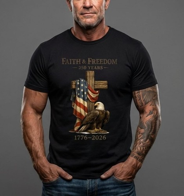 #ad #ad 250 Years Anniversary USA T Shirt America Eagle Faith amp; Freedom Unisex Cotton $12.99