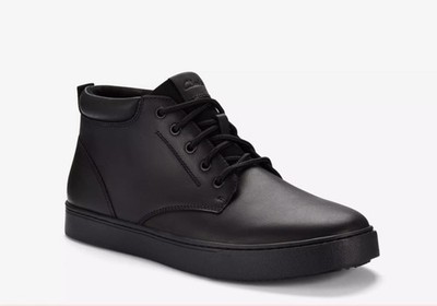Clarks Lockton Mid Herren Schwarz Geöltes Leder Stiefel Uk Größe 11 G EU 46.