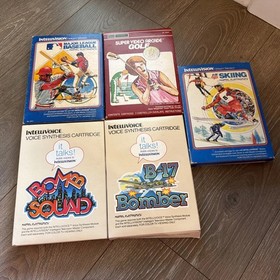 Intellivision 37 Game Lot w/Boxes & Booklet Inserts Various Titles