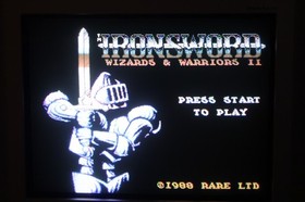 Wizards & Warriors II Iron Sword (Nintendo NES)  w/manual Authentic & Tested