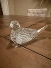 Vintage Waterford Crystal Bird Dove 5 ¼” Solid Glass Figurine Paperweight