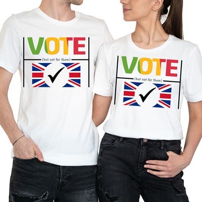 General Election 2024 Vote Democracy Stop The Tories Voting T-Shirt #GE9-a
