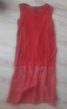 Designer Longtop mit Spitze, Rundholz,  Größe M