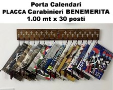 Porta calendario CARABINIERI Metallo BENEMERITA  Nei Secoli Fedele