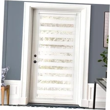  Cordless French Door Blinds, No 31.8" W x 78" L(Fabric: 30" x 78" ) White