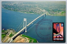 #4052 Longest Span Verrazano Narrows Bridge Maxi Card
