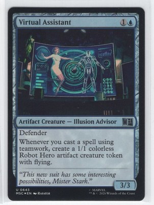 #643 2026 Marvel Super Heroes Commander  Virtual Assistant Uncommon FOIL