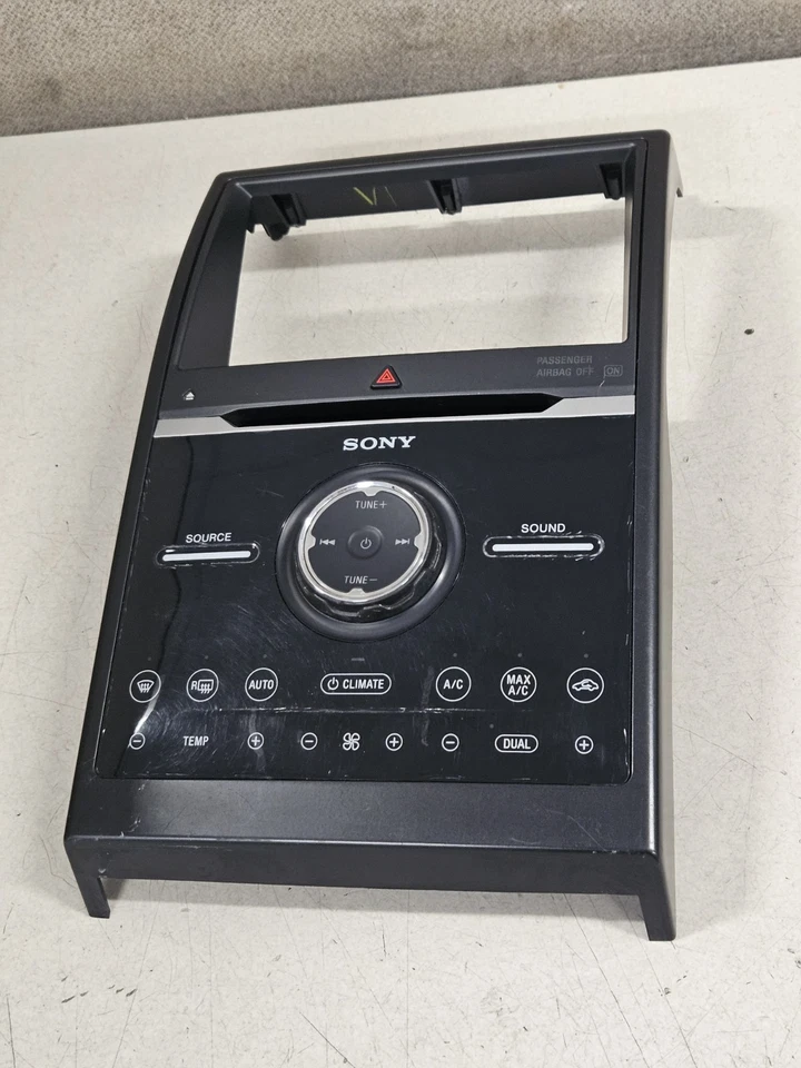 Ford Flex Sony 2013 8" radio clima temperatura panel de control bisel OEM DA8T-18A802-CL Foto 3 de 4