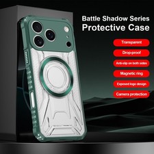 For Apple iPhone 17 Pro /Max, Luxury Anti-slip Hybrid Armor Magnetic Case Cover