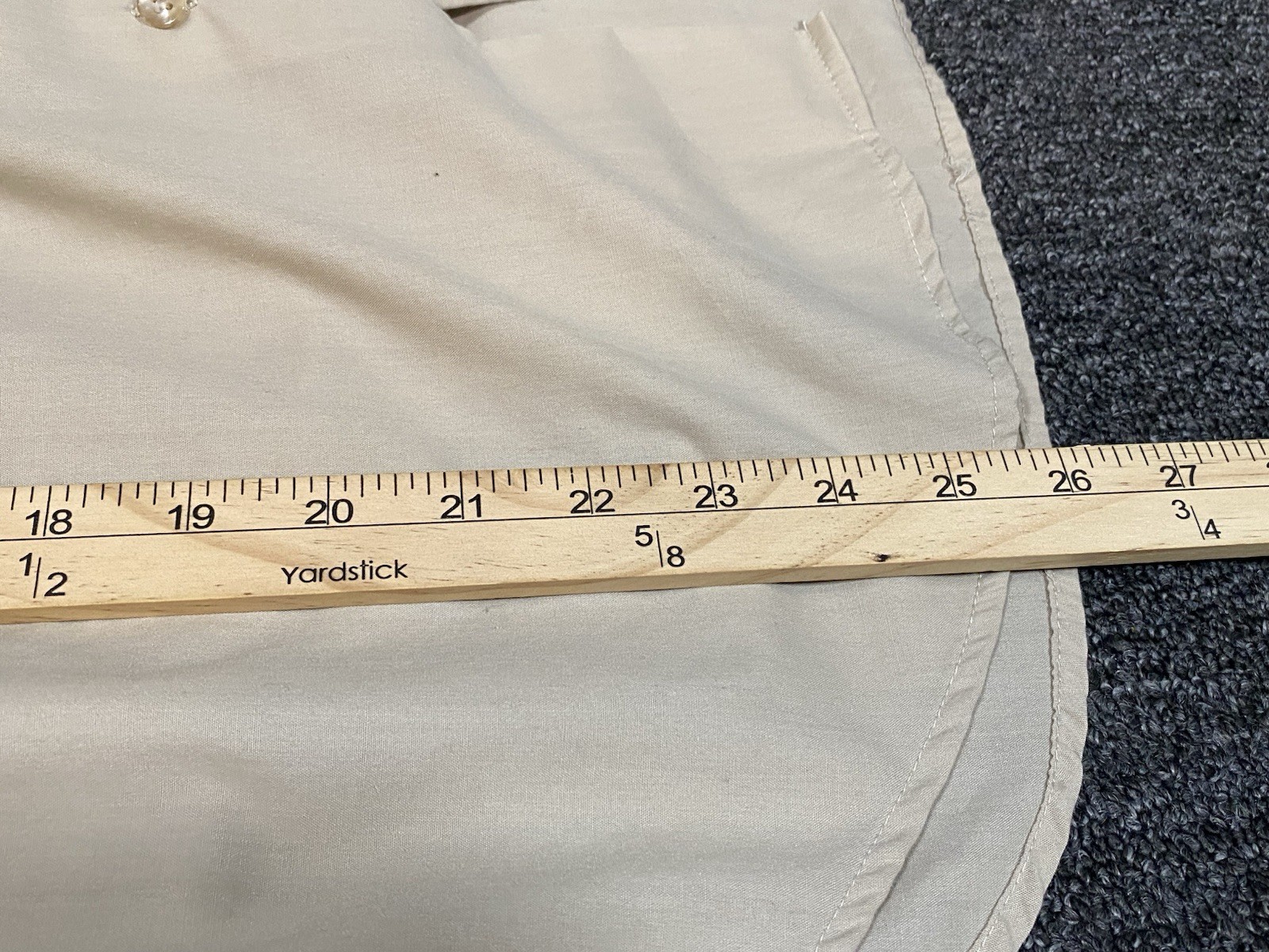 Basic Editions Womens Button Down Beige Shirt Sho… - image 9