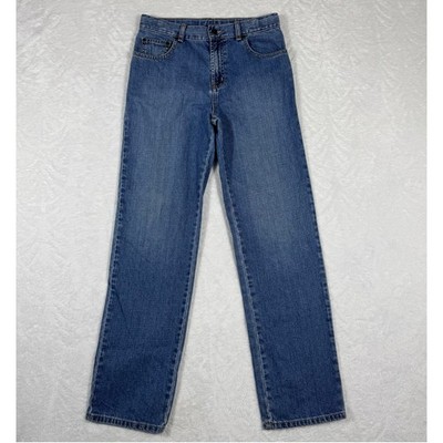 L.L Bean Kids Boys Size 16 Blue Jeans Classic Straight Teens Adjustable Waist 