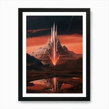 Cosmic landscape Art Print Framed Wall Art Poster Canvas Print Picture