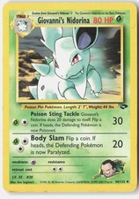 Giovanni's Nidorina Damaged 2000 44/132 Uncommon Gym Challenge Unlimited on eBay
