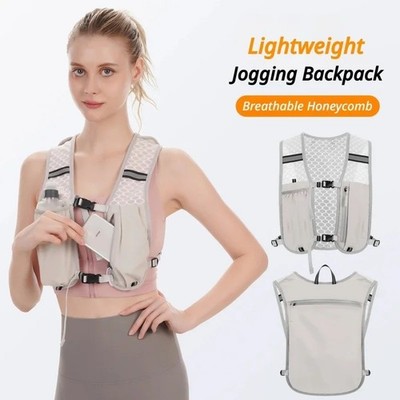 Laufen Trinkweste reflektierender Brustrucksack Handyhalter Radfahren Rucksack UK