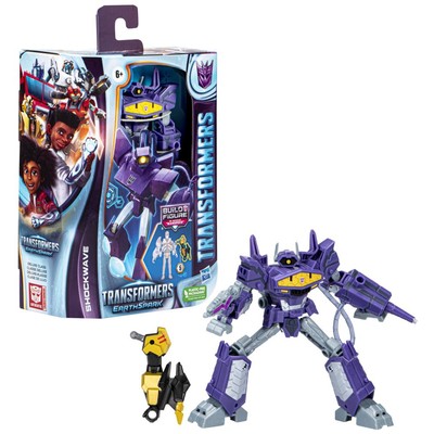 Transformers Spielzeug EarthSpark Deluxe-Klasse Shockwave, 12,5 cm große Action-