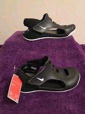 NEW  Nike Sunray Protect 3 Kid's Sz 3 Sandals Black  White DH9462-001
