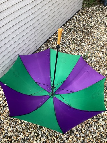 Wimbledon Tennis Championship Large Spectator Umbrella Purple,Green - Clean/Used - Picture 9 of 24