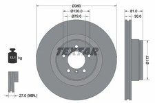 Disque de frein Rover 115