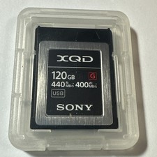 Sony Memory Card XQD G Series 120gb 440mb/s Read 400mb/s QDG120F
