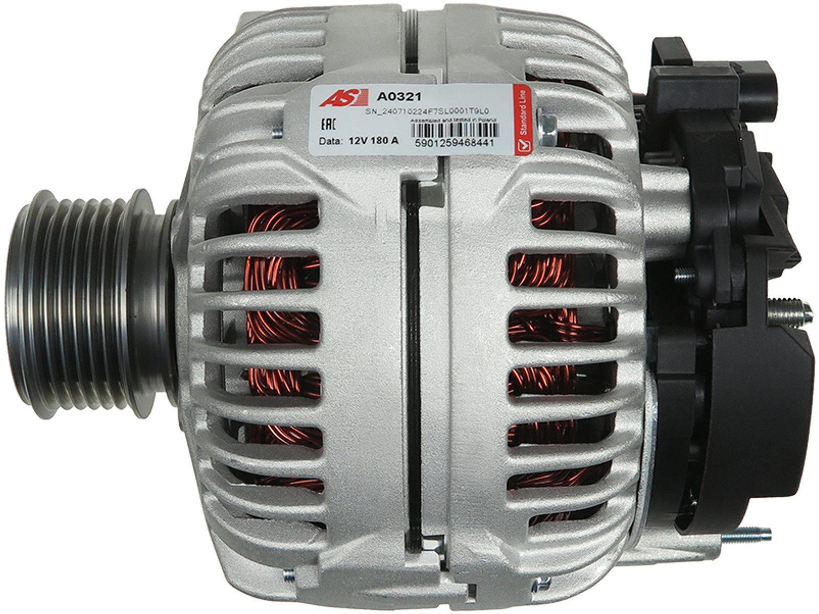 Brand New Alternator 12V 180A for SKODA YETI 2009-2017 TDI 4x4 OE 0124625010