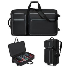 DJ Controller Case with Wheels for Pioneer Equipment - Multi-Pocket Backpack
