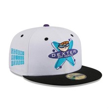 NEW ERA 59FIFTY Dexter's Laboratory "Genius At Work" White Black Visor 14942575