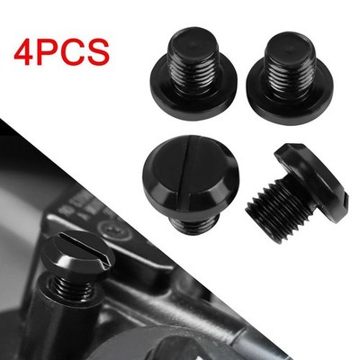 4pcs Motorrad Rückspiegel Gewinde Loch Stopfen Schrauben Schwarz Positiv Revers-