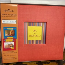 Hallmark Instant Scrapbook Just Add Photos. 8.5  x9.5  In Box 20 Designed Pages