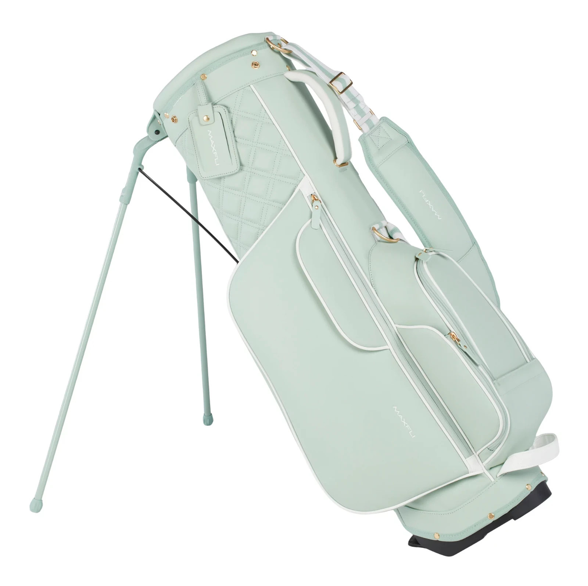 MAXFLI キャディバッグ ホワイト/グリーン Maxfli Womens 2026 Premium Stand Golf Bag Jade 4 Way Lightweight